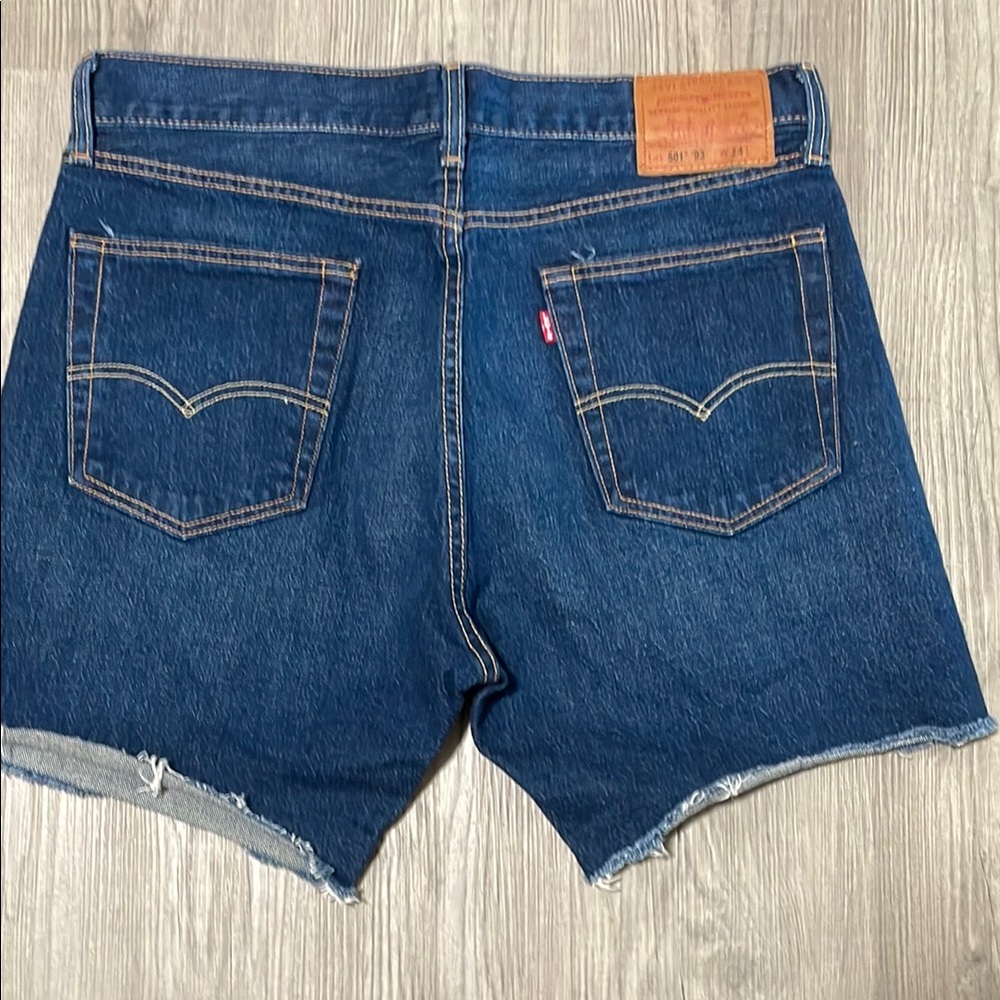 Levi's Blue Jean Shorts with Signature Arcuate Stitching